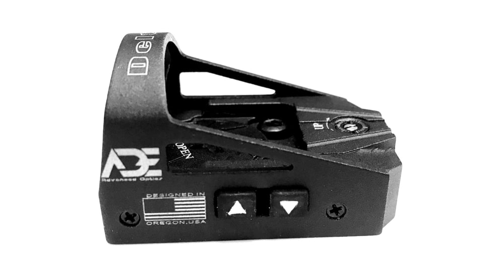 ADE Advanced Optics RD3-012 Mini Reflex Green Dot Micro Sight, 6 MOA Reticle, Black, RD3-012G