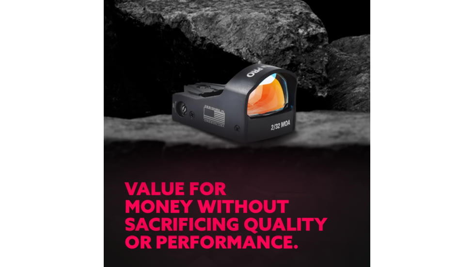 ADE Advanced Optics Delta Pro RD3-012 Motion Awake 1x Reflex Red Dot Sight w/Ruger Security 9 Optic Mounting Plate