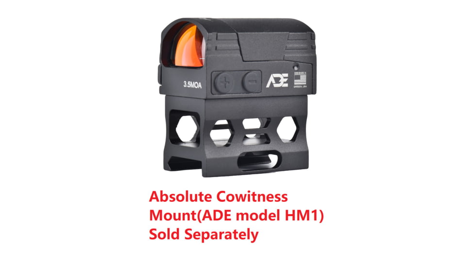 ADE Advanced Optics RD3-028 ARES PRO Motion Awake Red Dot Sight, Multi Reticle, Black, RD3-028 Pro