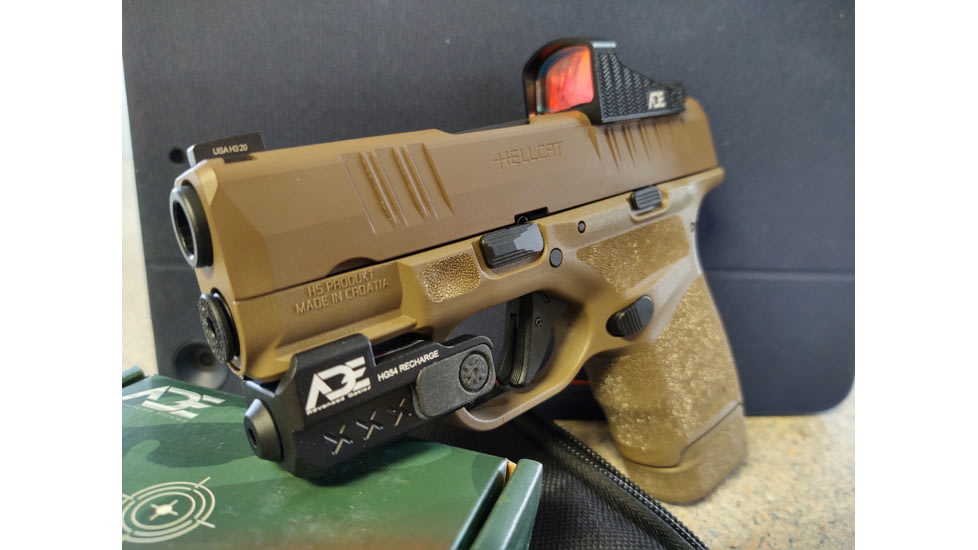 ADE Advanced Optics Spike Micro Green Dot Sight, 4MOA, Black, RD3-018G