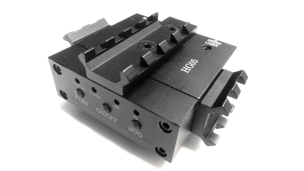 ADE Advanced Optics Tactical Green Laser with Green Infrared Laser IR Laser Combo Sight for Night Vision, Black, HG05