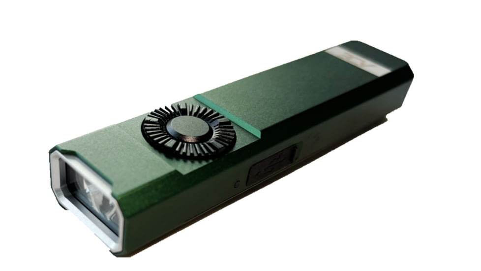 ADE Advanced Optics USB-C Rechargeable Battery 1000 Lumens LED Pocket EDC Flashlight, Forest Green, F502 Forest Green