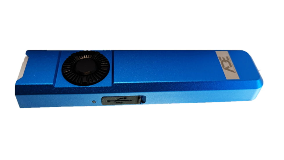 ADE Advanced Optics USB-C Rechargeable Battery 1000 Lumens LED Pocket EDC Flashlight, Royal Blue, F502 Royal Blue