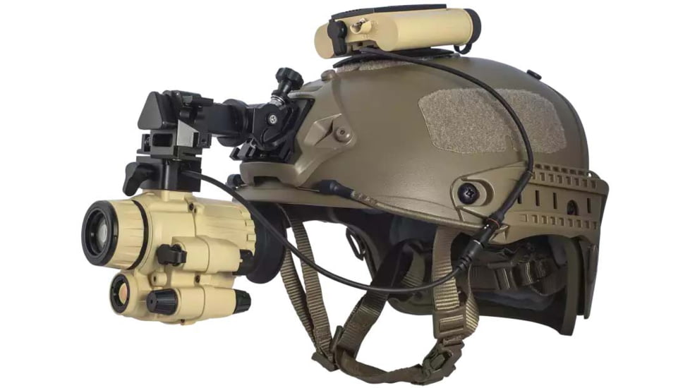 AGM Global Vision F14-3AP Fusion Night Vision and Thermal Monocular, 640x512, 50 Hz, Mil-Spec Elbit or L3 Gen 3 FOM 2200 Plus, P43-Green Phosphor IIT, Sand, 7152522111012F14