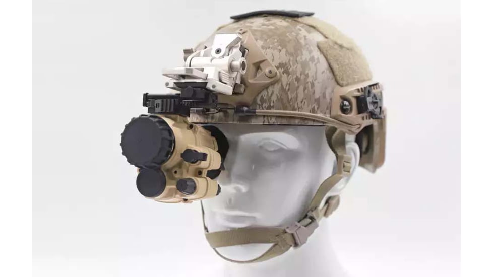 AGM Global Vision F14-3AP Fusion Night Vision and Thermal Monocular, 640x512, 50 Hz, Mil-Spec Elbit or L3 Gen 3 FOM 2200 Plus, P43-Green Phosphor IIT, Sand, 7152522111012F14