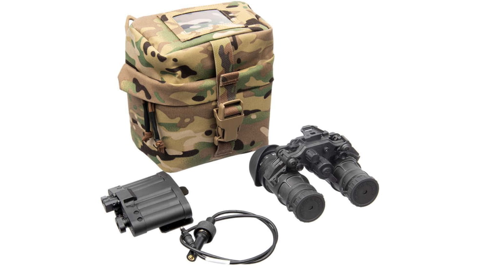 AGM Global Vision Ultralight Night Vision Goggle/Binocular 51 degree FOV with Gen 3 Auto-Gated Level 1, P43-Green Phosphor IIT, Black, 12UN512941143111