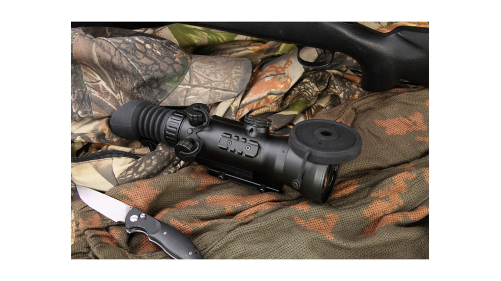 AGM Global Vision Wolverine-4 NL2 Night Vision Rifle Scope W/Sioux850 Long-Range Infrared Illuminator 4x108mm, Gen 2 Plus, Level 2, Black, 12.1 x 3.7 x 3.8, 15WOL422103231