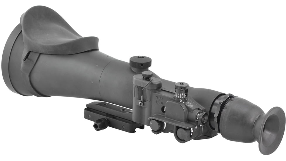 AGM Global Vision Wolverine Pro-6 Night Vision Rifle Scope, 6x100mm, Mil-Spec, Gen 2+, Green Phosphor, Level 2 Photonis IIT, Black, 15WOP622353021