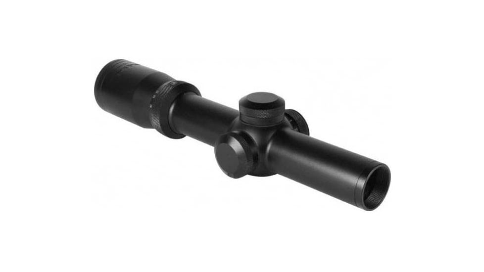 AIM Sports Inc 1-4x24G Tri-Illuminated First Focal Plane Scope/Mil-Dot Reticle/Rings JFF1424G