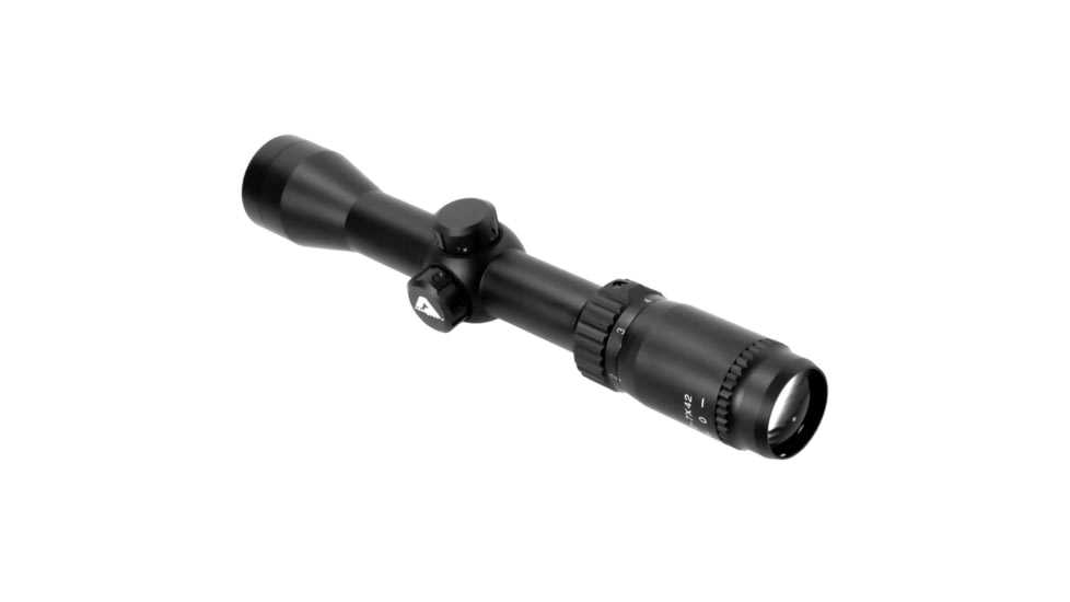 AIM Sports Inc 2-7X42 30mm Scout Scope/Mil-Dot, Black, Medium, JH2742G-M