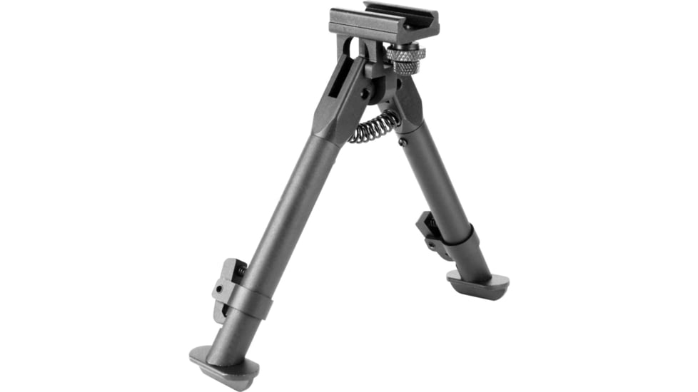 AIM Sports Inc AR Handguard Rail Bipod-Short, Black, Medium, BPARSS