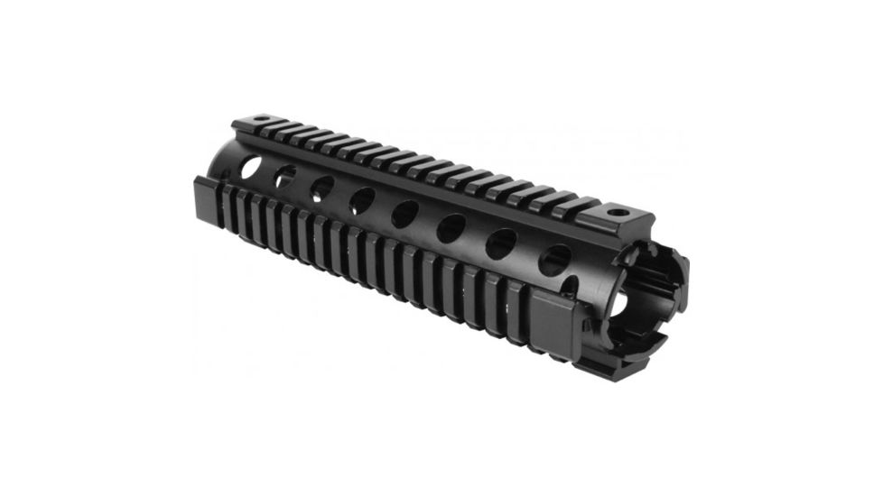 AIM Sports Inc AR Mid-Length Quad Rail 2-Piece, Black, Medium MT053, EDEMO8