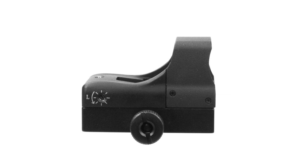 AIM Sports Inc Compact 1x27mm Red Dot Reflex Sigh, 3.5 MOA Dot Sight, Aircraft Grade Aluminum, Black, RT5-C1, EDEMO1