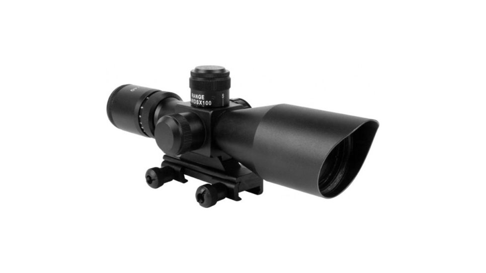 AIM Sports Inc CQB Combo 3-9x40 Scope and Red Dot, Red Dot-QRM-Rangefinder JSRMC01-R