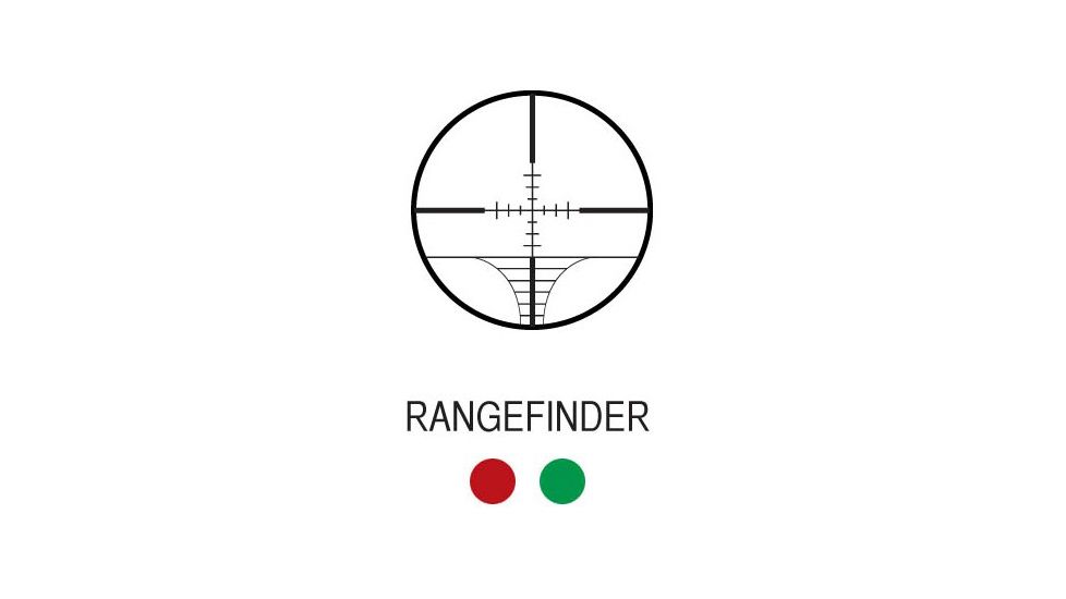 AIM Sports Inc XPF Series 3-12x50 Dual Illuminated Rifle Scope w/Side Parallex/Rangefinder JXPFR31250G