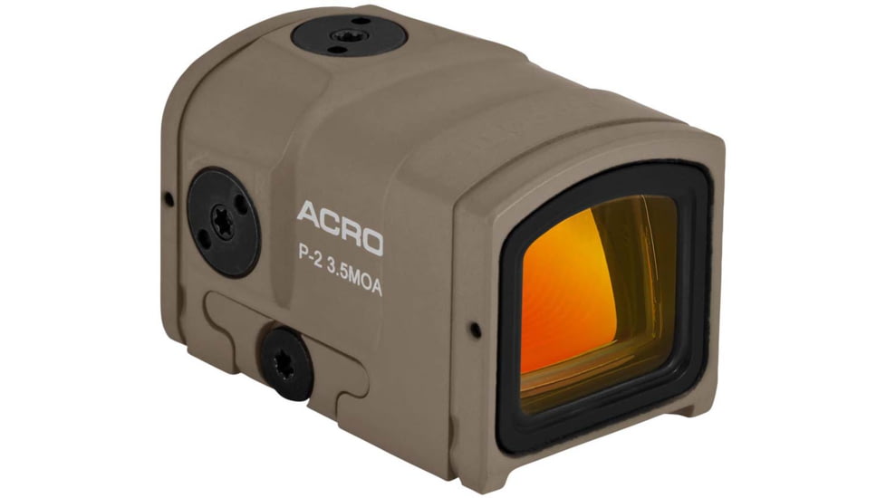 Aimpoint ACRO P-2 Red Dot Reflex Sight, 3.5 MOA Dot Reticle, FDE, Hard Anodized, 200777