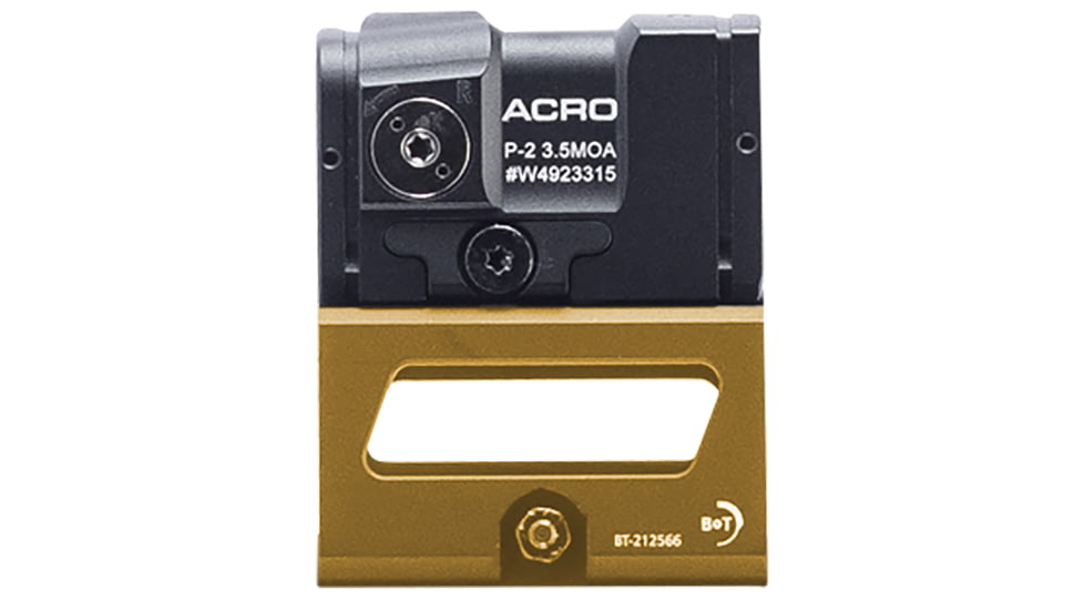 B&amp;T ACRO P-2 Reflex Red Dot Sight, 1x 0.59x0.59in, 3.5 MOA Red Dot, Black, AP200777RALM