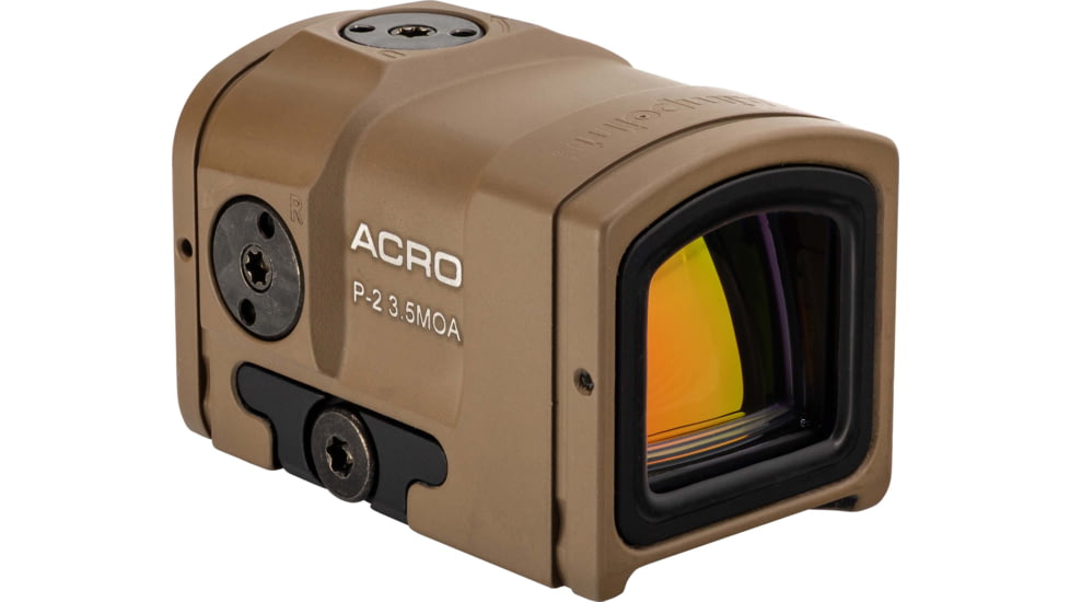 Aimpoint OPMOD Acro 1x16mm Reflex Red Dot Sight, 3.5 MOA Dot Reticle, Coyote Tan, AIMOPMOD