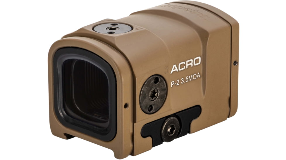 Aimpoint OPMOD Acro 1x16mm Reflex Red Dot Sight, 3.5 MOA Dot Reticle, Coyote Tan, AIMOPMOD