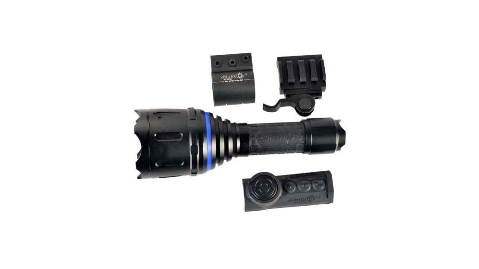 AimSHOT TZ980-WH Adjustable Beam Wireless Pressure Switch Flashlight kit, Black TZ980-WH