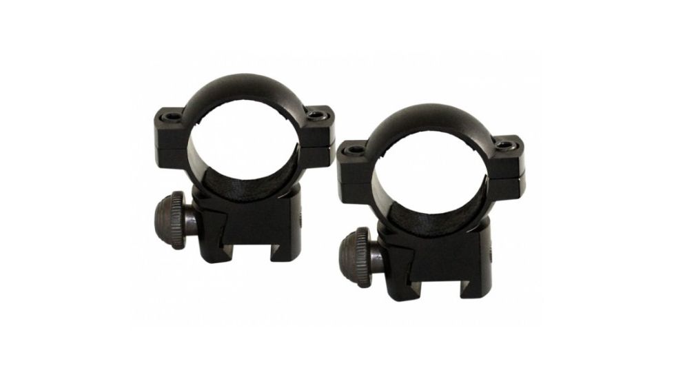 AimSports 1in. Rings 3/8in. Dovetail-Low, Black QD10M