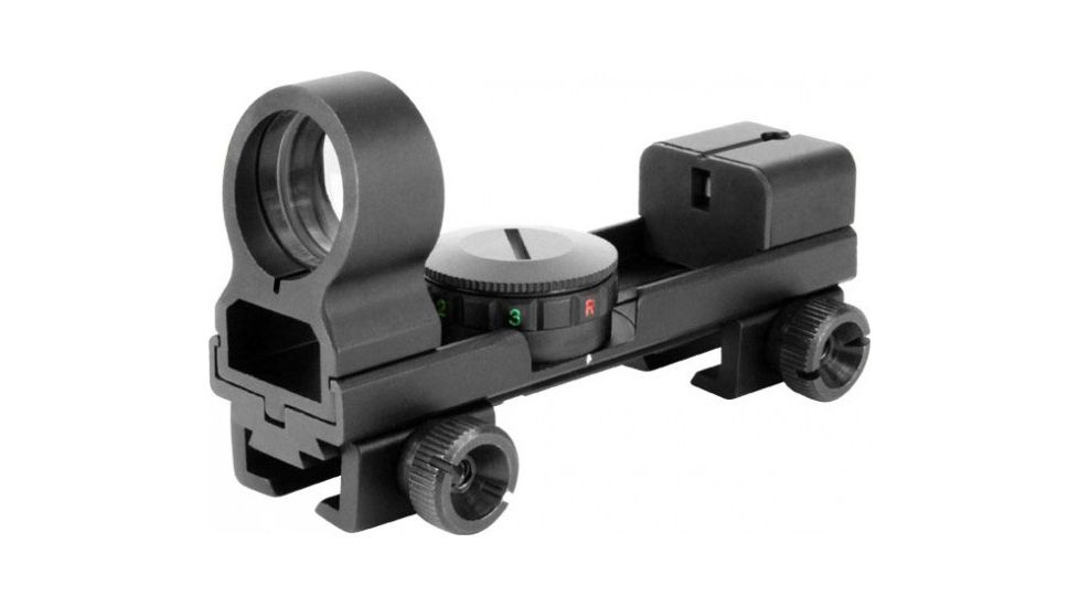 AimSports 1X25 Dual Ill. Sight Interchangable Base, Black RTD25