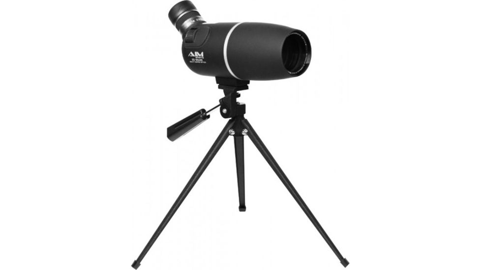 AimSports 20-60X60 Spotting Scope/Black/Tripod w/ Laser, Black SNB206060