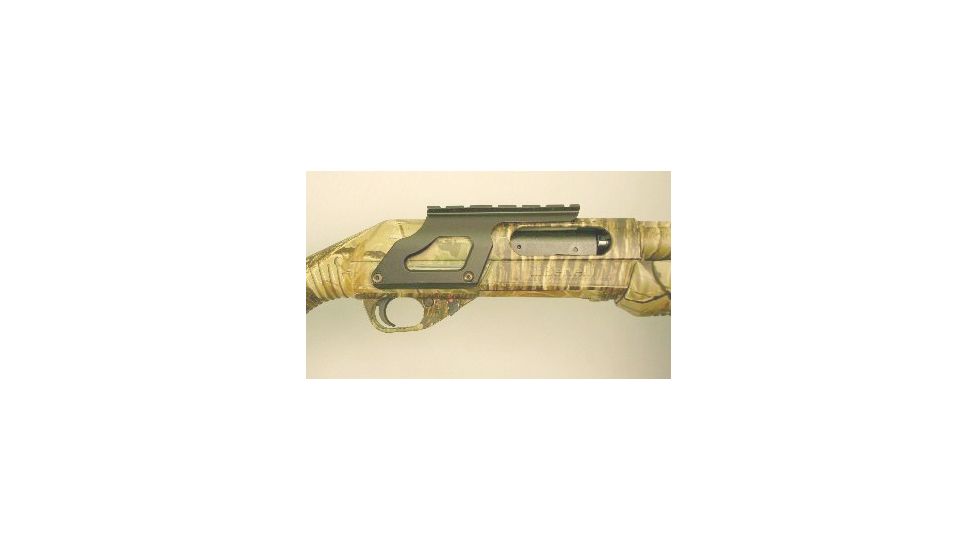 Aimtech Full Length Shotgun Tactical Rail Mount for Benelli Super Nova Tactical, Black ASM23SWH