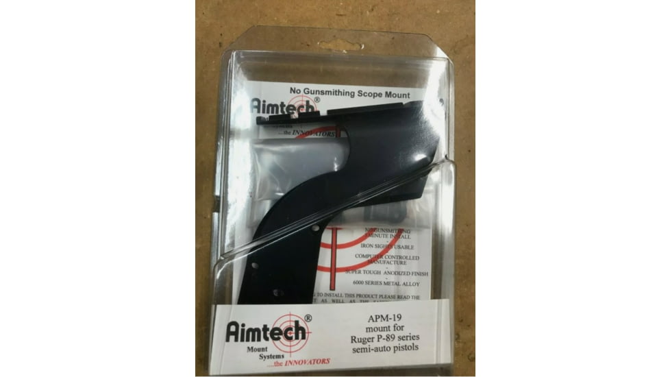 Aimtech Semi- Auto Pistol Mount for Ruger P-89, Black APM-19