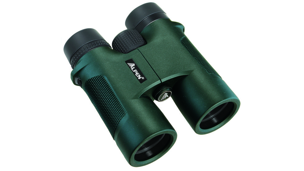 Alpen Shasta Ridge 10x42 Waterproof/Fogproof Roof Prism Binoculars, Green - 390SR