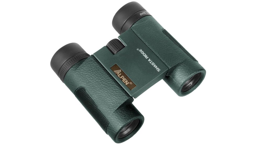 Alpen Shasta Ridge 8x25 Waterproof Compact Roof Prism Binocular,Green 377SR