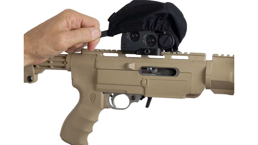 Alpine Innovations ScopeSlicker Weatherproof Tactical Scope Cover, Black, 3in-5in SK-STFD04-G10