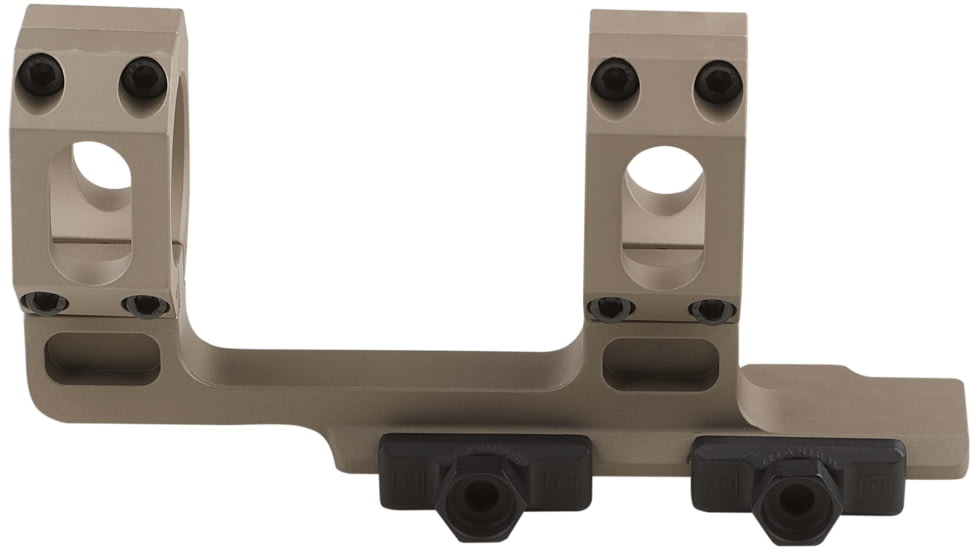 American Defense Manufacturing 2in Offset, 1.93in Top of Rail to Centerline of Rings, 34mm Dual Ring Scope Mount w/ 1/2in Titanium GI Bolts, Flat Dark Earth, Small, AD-RECON-H-34-FDE-TGIB