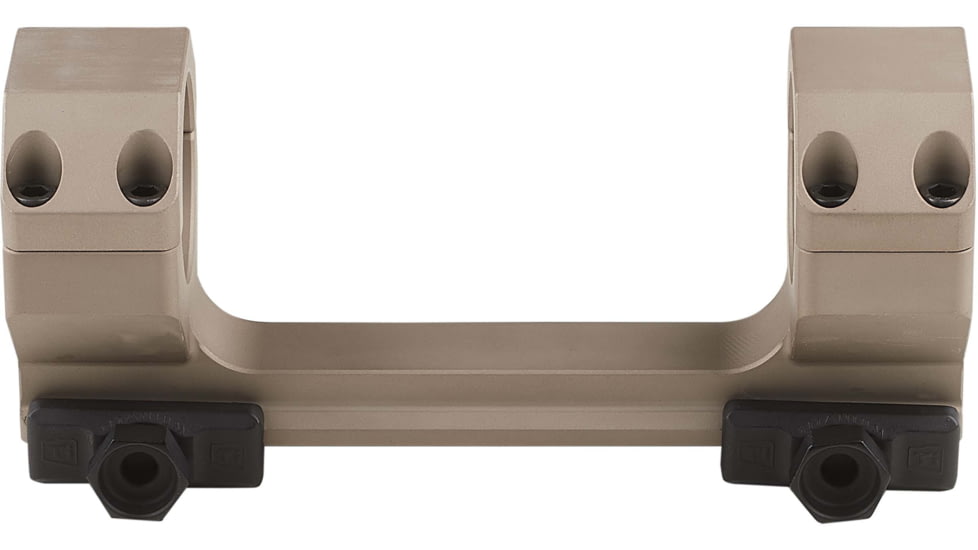 American Defense Manufacturing 30mm Dual Ring Scope Mount w/ 1/2in Titanium GI Bolts, Flat Dark Earth, Small, AD-DELTA-30-FDE-TGIB