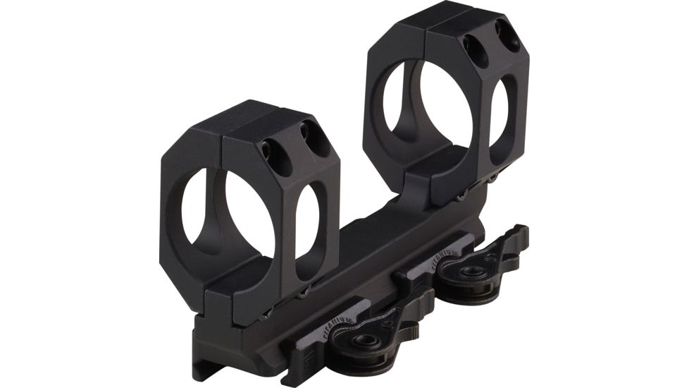 American Defense Manufacturing Dual Ring Scope Mount Straight up Mount, 40mm Rings, Black, AD-RECON-S 40 STD-TL