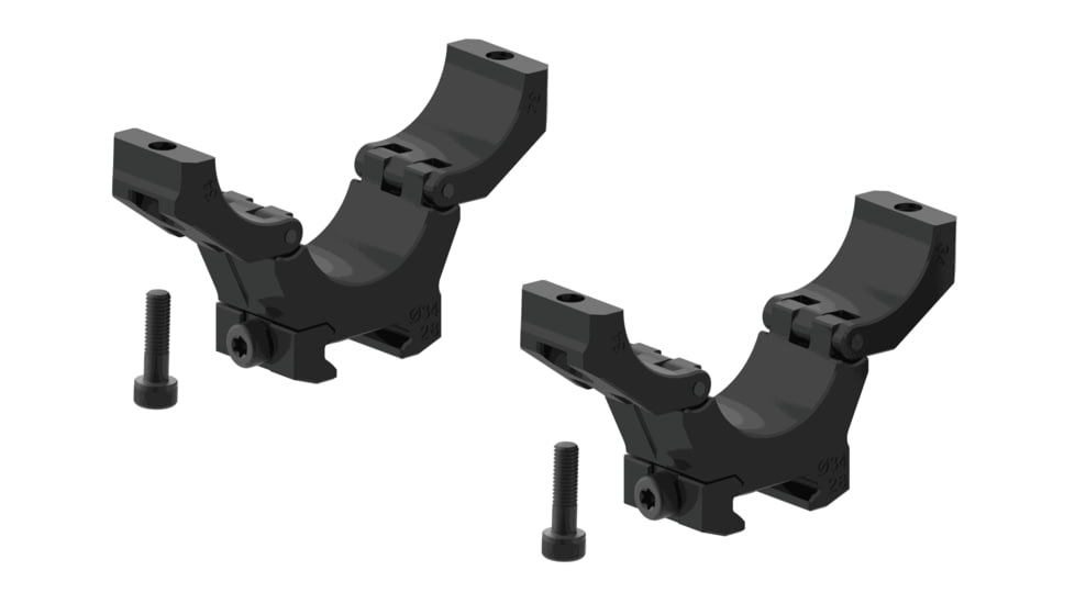 American Rifle Company M-Brace 1in Riflescope Rings, 24mm Height, Black, MB-R-25.4-24