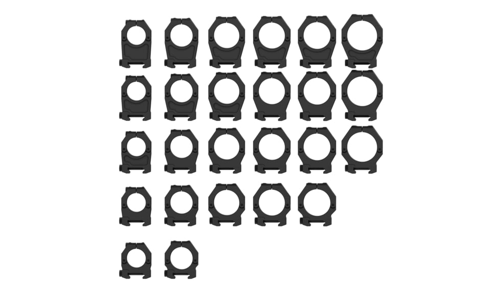 American Rifle Company M-Brace 1in Riflescope Rings, 24mm Height, Black, MB-R-25.4-24