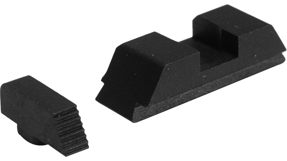 Ameriglo Complete Black Night Sight Sets Combat Style Black Front Black Rear For Fits Glocks 17 19 22 23 24 26 27 33 34 35 37 38 39 Gt 502
