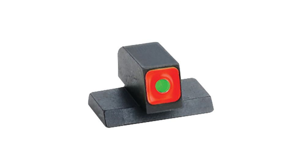 AmeriGlo Front Tritium Night Sight, S&amp;W M&amp;P/Shield, .230 Height, .140 Width, Green With Orange Square Outline, SW-212-OR-Q