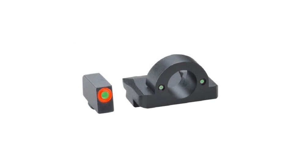 AmeriGlo GL5225 Ghost Ring Night Sight Glock 17/19/19x/26 Gen5 Green Tritium W/O