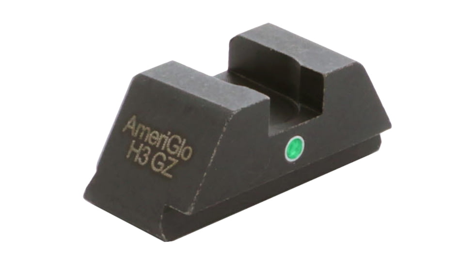 AmeriGlo i-Dot Tritium Rear Sights Classic Style for Glock 42/43/43X, Rear Only-Green Tritium Lamp Single i-Dot fits MOS slide, GL-105R