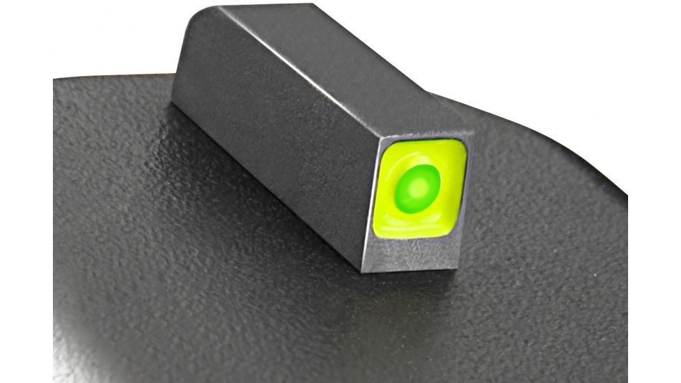 Ameriglo Night Sight Set - ProGlo Style - FRONT Sight Only - Green w/ Limegreen Square Outline - All For Glock Models GL-212-GR-Q
