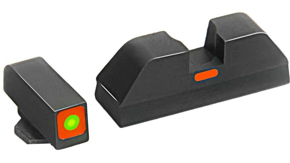 AmeriGlo Painted Rear Sight .287in. Height, Orange line, .155in. notch GL-617OR