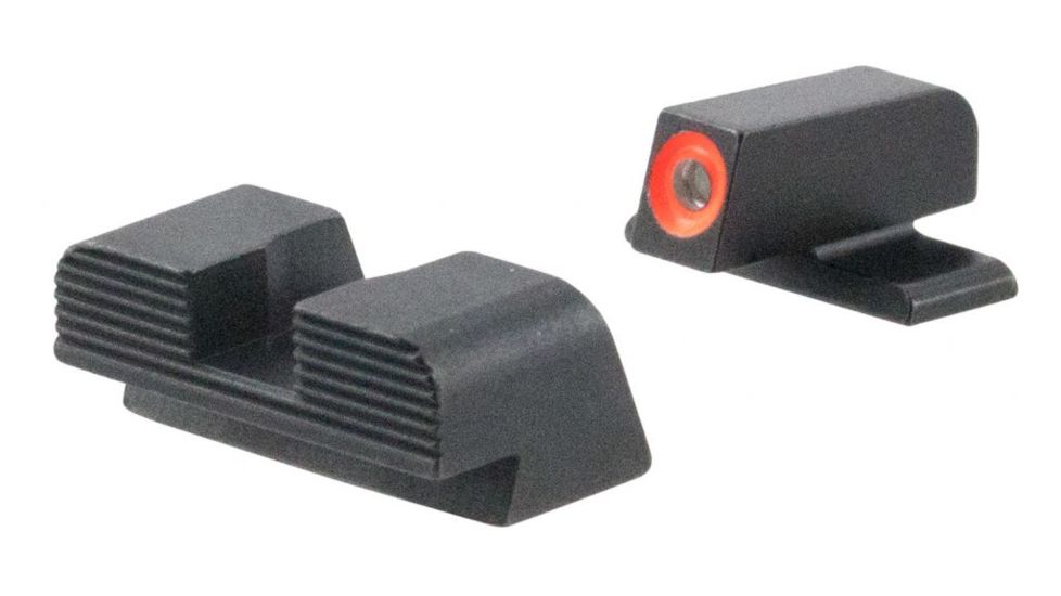 AmeriGlo Hackathorn Sight Set, Sig P320, Green Tritium W/Orange Outline, Steel, SG-434