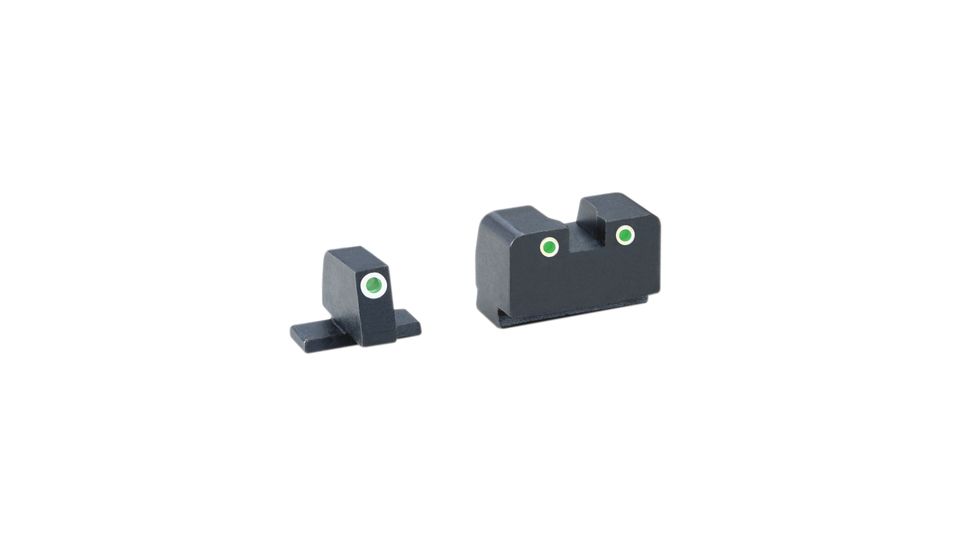 Ameriglo Sig Sauer Night Sight Set, Classic, Green Front/Green Rear, Tall For Suppressor Use SG-181