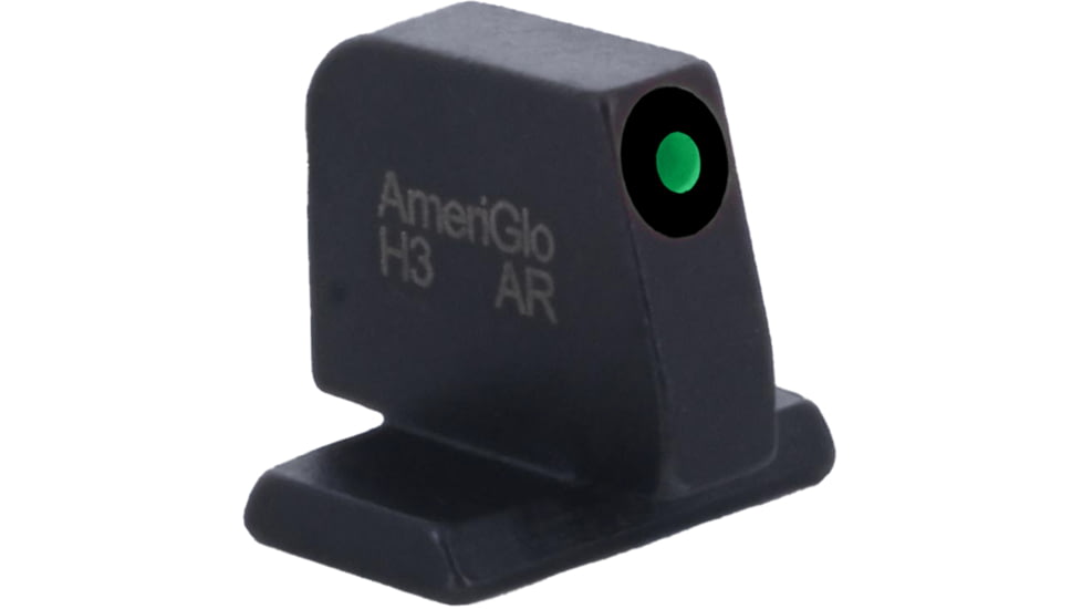 AmeriGlo Smith &amp; Wesson Pistol Front Sight, Green Tritium Black Outline FRONT .378in H .125in W, Smith &amp; Wesson, SW-412-378