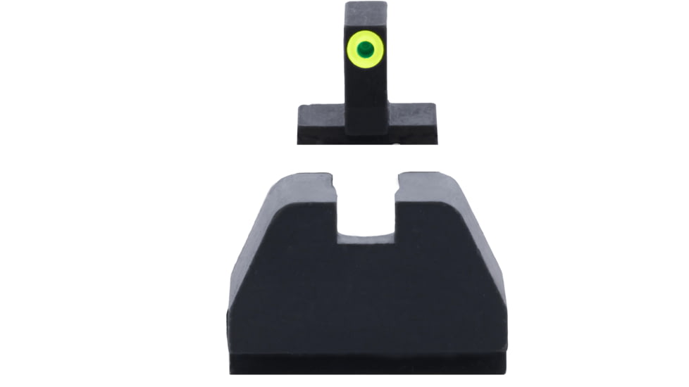 AmeriGlo Smith &amp; Wesson Pistol Front Sight, Green Tritium LumiGreen Outline .378in FRONT, Black .492inREAR, Smith &amp; Wesson, SW-611