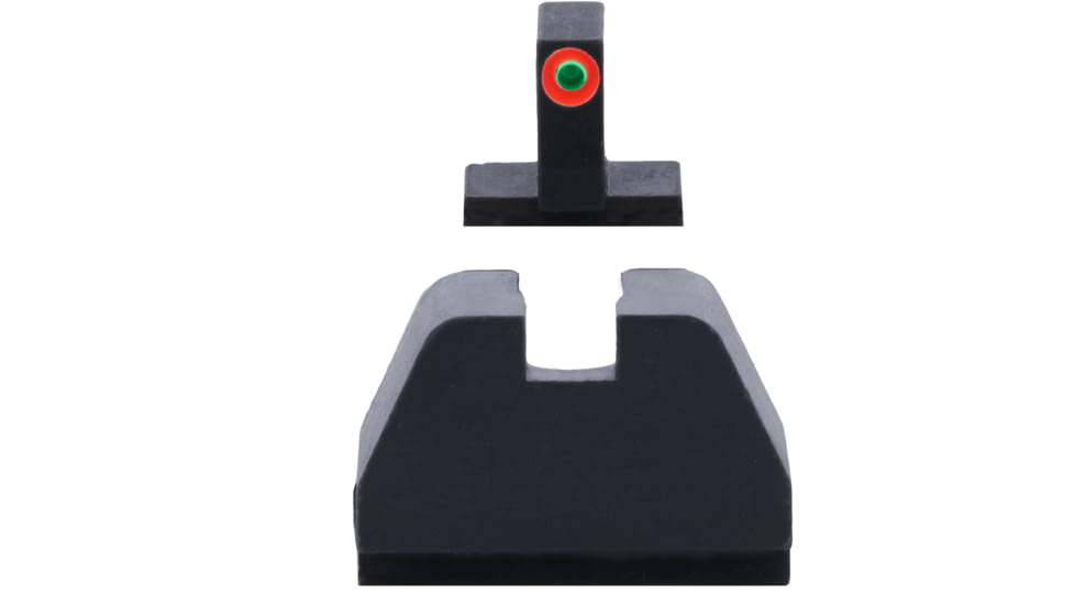 AmeriGlo Smith &amp; Wesson Pistol Front Sight, Green Tritium Orange Outline .378in FRONT, Black .492inREAR, Smith &amp; Wesson, SW-511