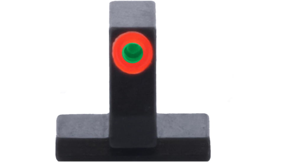 AmeriGlo Smith &amp; Wesson Pistol Front Sight, Green Tritium Orange Outline FRONT .378in H .125in W, Smith &amp; Wesson, SW-212-378-O