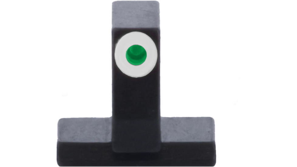 AmeriGlo Smith &amp; Wesson Pistol Front Sight, Green Tritium White Outline FRONT .378in H .125in W, Smith &amp; Wesson, SW-800-378